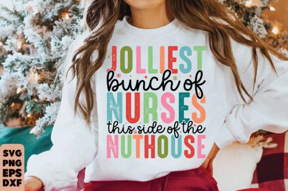 A Christmas Nurse Design for Embroidered Holiday Gifts