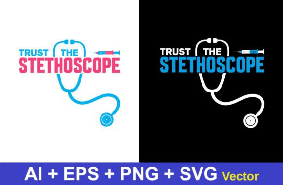 A Designer's Take on the Doctor Tshirt Stethoscope Vector