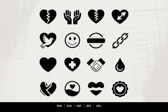 A Professional's Take on the Emotional Healing Connection Icon Set