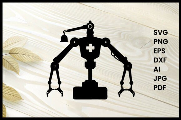 A Surgical Robot Silhouette for Modern Embroidery Projects
