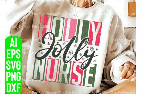 Holly Jolly Nurse: A Heartfelt Holiday Embroidery Design